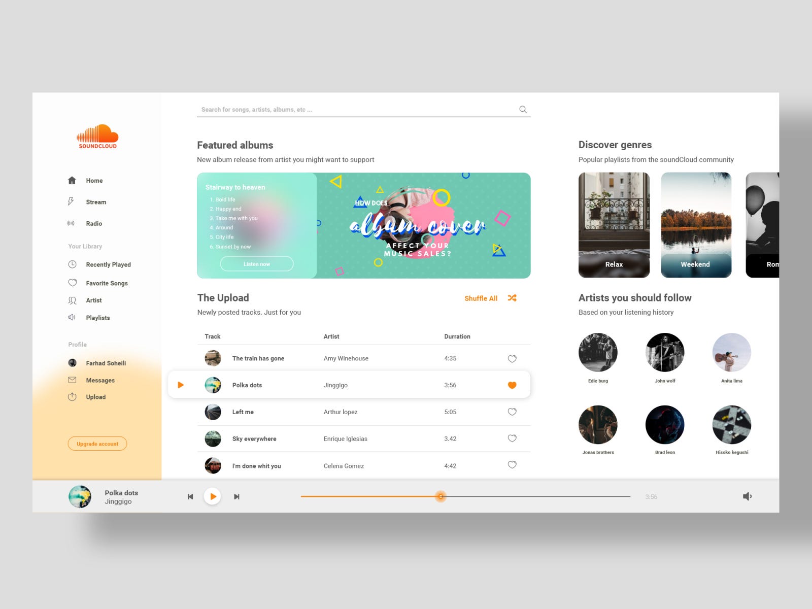 SoundCloud redesign