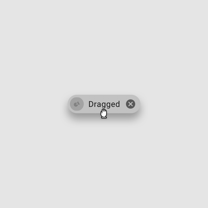 Перетаскивание (Dragged): состояние показывается тогда, когда пользователь зажал и перетаскивает элемент.
