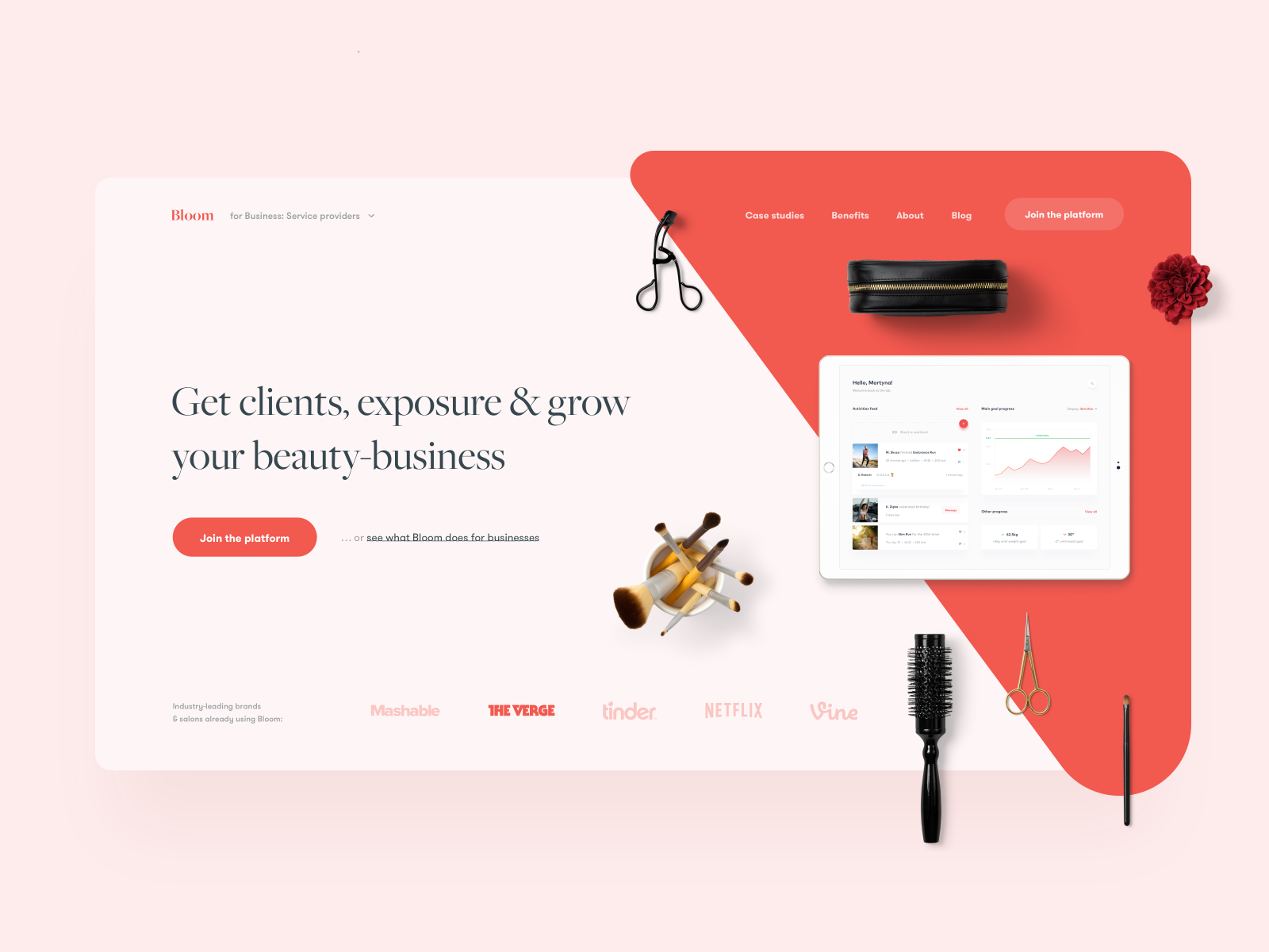 Beauty Business Customer Support — Landing Page